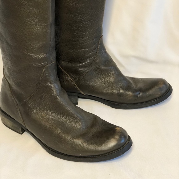 Miz Mooz Green Leather Boots - Picture 2 of 15